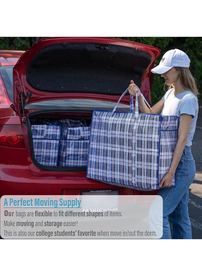 SRLIWHITE 3 Pack Extra Large Storage Bags, Jumbo Organizer Bags with Zippers and Handles, Water-Resistant, for Bedding, Clothes, Pillows, Moving or Storage (50×50×12 cm) - Image 4